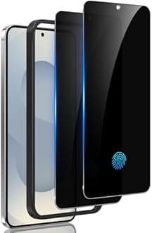 2 Pack for Samsung Galaxy S25 Edge Privacy Screen Protector Tempered Glass, Fingerprint Unlocking, 25° Anti Spy, Full coverage, Case Friendly, Easy Installation