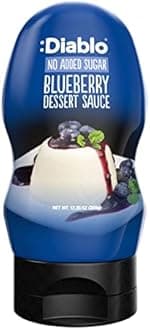 Diablo Sugar Free Blueberry Dessert Sauce – Guilt-Free Indulgence with Real Berry Flavour, 12.35 oz ℮ 350 g