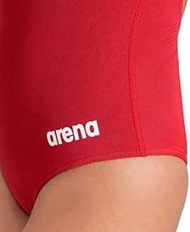 Arena Womens Solid Team Swimsuit Swim Pro Back MaxLife Open Back Bathing Suit Athletic Swimwear