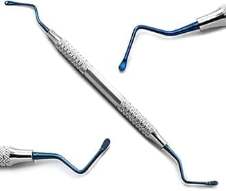 MEDSPO Professional Dental Elevators | Composite Restorative Implants | Luxating Filling | Surgical Root Extraction Spreading | Osteotome Periotome Instruments (Lucas Blue Set of 3)