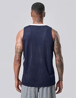 Liberty Imports Reversible Men's Mesh Athletic Basketball Jersey Single for Team Scrimmage