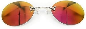 GRHOSE Clip Nose Sunglasses Men Round Glasses Matrix Morpheus Vintage Sun Style