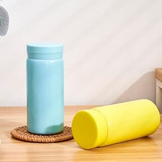 6PC Mini Thermos Cute Water Bottle - 7 oz Tiny Insulated Vacuum 18/10 Stainless Steel Small Flask - Leak Proof & Spill Proof & Keeps Cold and Hot for Drink, Coffee, Tea