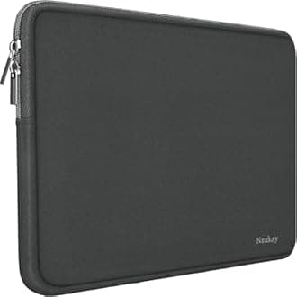 Naukay Laptop Sleeve Case 14 Inch, Resistant Neoprene Laptop Cover/Notebook Computer Pocket Case/Tablet Briefcase Carrying Bag for 14 inch HP, Lenovo, Asus Notebook, Ultrabook, Grey