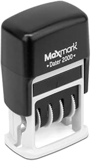 MaxMark 2000 Dater Self Inking Date Stamp - Black