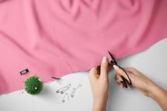 100% Cotton Fabric 60 Inch 150cm Wide 150GSM Material for Sewing, Dressmaking, Quilting, Curtain Linings, Pillowcases & Totes Fabric by The Half Metre by Discount Fabrics LTD(Baby Pink, 1m)