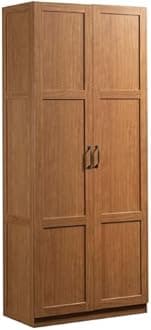 Sauder Select Storage Cabinet, Pantry Cabinet Kitchen Storage with Adjustable Shelves, Bathroom Storage Cabinet, in Highland Oak
