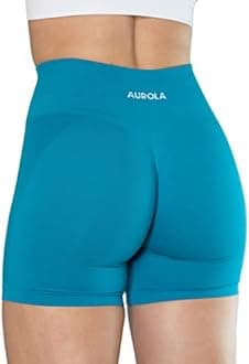 AUROLA Intensify V2.0 Women's Workout Shorts Athletic Running Shorts, Seamless High Waist Gym Yoga Shorts