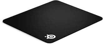 63008 QcK Heavy, Thick Gaming Mouse Pad, 450 mm x 400 mm, Cloth, Rubber Base, Laser & Optical Mouse Compatible - Black