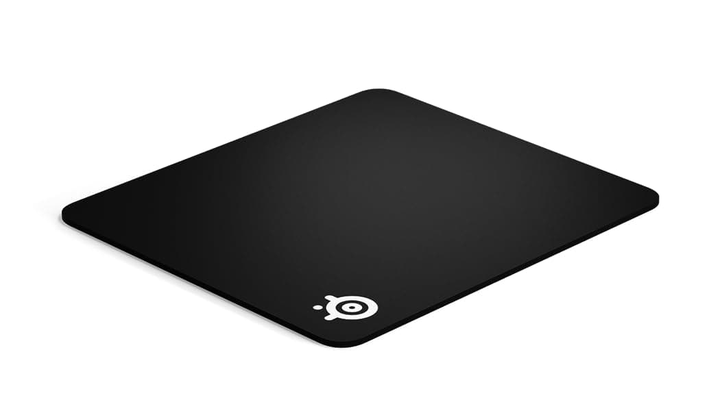 63008 QcK Heavy, Thick Gaming Mouse Pad, 450 mm x 400 mm, Cloth, Rubber Base, Laser & Optical Mouse Compatible - Black