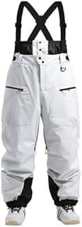 IMPHUT Ski Pants Snowboard Pants for Men, Baggy Snow Pants Insulated Waterproof Windproof, Mens Snow Bibs Overall