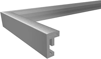 walther design Picture Frame White 50 x 70 cm with Art Glass, New Lifestyle Plastic Frame KVX070W