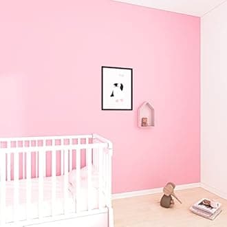 Decotalk Pink Wallpaper Peel and Stick 17.7"x200", Pink Contact Paper for Cabinets, Removable Wallpaper for Bedroom, Pink Wall Paper for Girls Room Decorative, Solid Pink Wallpaper Self Adhesive
