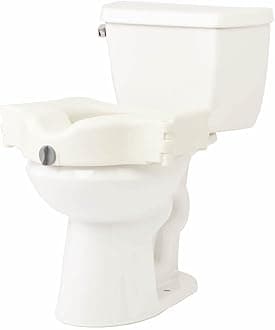 Medline Seat Riser, 4" Locking, bariatric