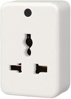 SAFETYNET WiFi 3-Pin Plug Camera with 32GB Built-in Memory | 1080p HD Video & Audio Recorder | Loop Recording | Mobile App View on Phone & PC | AC Powered Plug Device for Room, Desk & Indoor Use