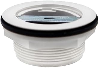 Westbrass D206P-5-07 2" No-Caulk PVC Compression Shower Drain with 4-1/4" Round Grid Cover, Satin Nickel (5-Pack)