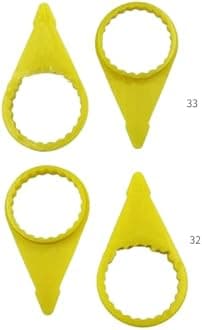 200Pcs Checkpoint Loose Wheel Lug Nut Indicator for 32mm 33mm Nuts High Visibility Yellow Wheel Check Indicator