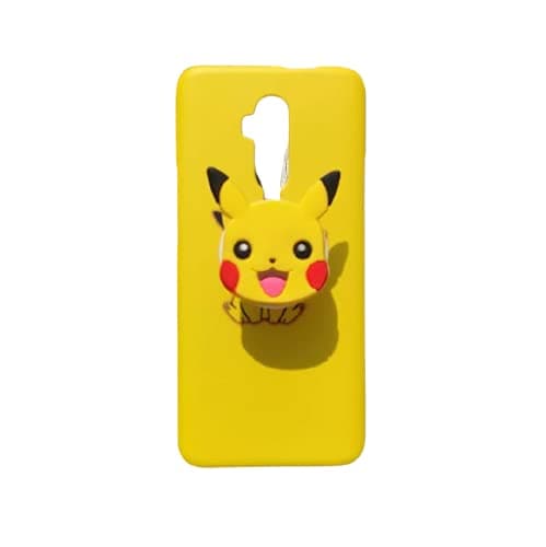 Wpanda Polycarbonate Pikachu Pop Case Back Cover Compatible for iPhone 12 Pro Max (Multicolour)