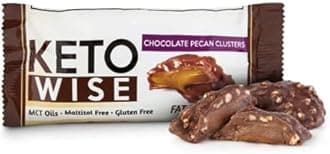 Keto Wise Fat Bombs - Chocolate Pecan Clusters - 16 Packs 32g Each