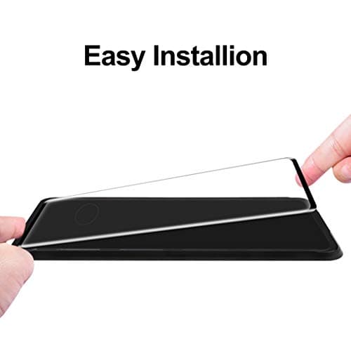Galaxy Note 10 Plus Screen Protector Glass, Compatible with Fingerprint Scanner, Foval Tempered Glass Screen Protector for Samsung Note 10+ and Note10+ 5G with Easy Installation Tray