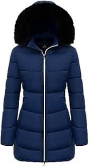 MOERDENG Women’s Winter Coats, Windproof, Warm, Waterproof, Thick, Hooded