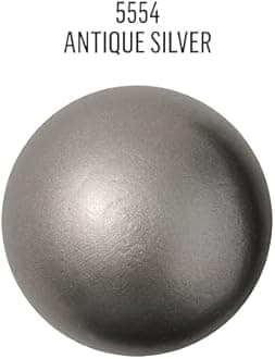 Plaid PE5554 Folk Art Treasure Gold Acrylic Craft Paint, Antique Silver, 2oz