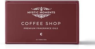 Mystic Moments | Coffee Shop Fragrant Oil Gift Starter Pack 5x10ml | Coffee, Cappuccino, Latte, Vanilla Latte & Mocha