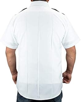 First Class Men's Two Tone Men's Uniform Shirt Pleated
