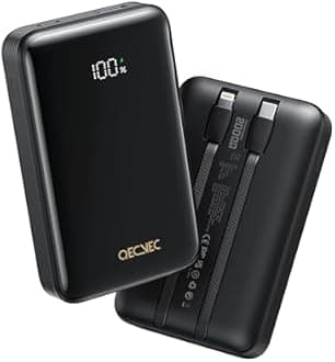 Portable Charger 20000mAh, 22.5W Power Bank Fast Charging, High Capacity Cell Phone Portable Power Banks with for iPhone, Samsung, Android etc, Travel Essential (Black)