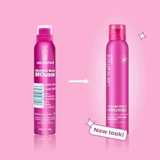 Lee Stafford Volumizing Hair Mousse | Styling - Add Volume & Texture to Fine Frizzy Hair, Best Flexible Body Boosting Foam with Strong Hold, Weightless, Thickening, Men & Women, 6.4 Oz