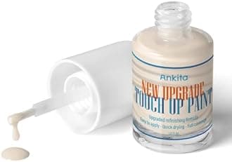 Porcelain Sink Touch Up Paint, High-Gloss Porcelain Repair Kit White & Appliance Paint for Chips, Scratches, Cracks and Spots on Enamel, Acrylic, Porcelain in Kitchen and Bathroom (Antique White)