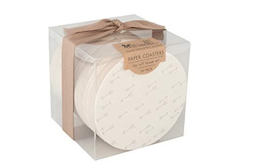 Arrows Bulk Letterpress Paper Coasters