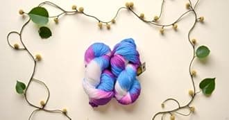 M.G ENTERPRISE Glow Knitting Yarn Wool, Flourish 80 GMS Woolen Crochet Yarn Thread. Best Used with Knitting Needles, Crochet Needles-UO Art-CJD