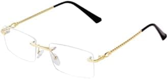 Clear Rimless Sunglasses
