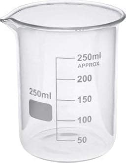 LAB CREATION Borosilicate glass beaker 250 ml Pack of 1