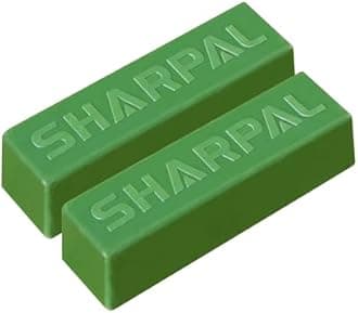 SHARPAL 208H Leather Whetstone Polishing Compound Blue Stick (2-piece set) Buffing Polishing Compound for Mirror Finish Polishing Compound (115g Leather Whetstone Polishing Compound)