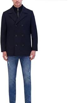 Kenneth Cole Men's Men's Wool Top Coat Wool Coat