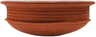Deep Burned Clay Cooking Pot – Handcrafted Mitti Handi for Healthy, Natural & Flavorful Cooking | Terracotta Red
