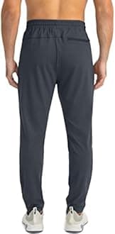 G Gradual Men's Sweatpants with Zipper Pockets Tapered Joggers for Men Athletic Pants for Workout, Jogging, Running