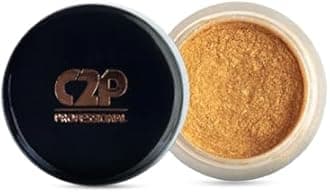 C2P Pro Eyeshadow Pigment for Eye Makeup - 2g | Long-Lasting and Highly Pigmented Loose Precious Pigments with Metallic Effect | Cosmetics for Women and Girls,Skipper 58, 2 Grams