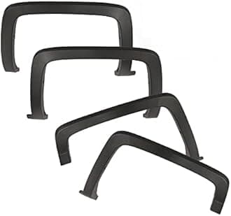 PIT66 4Pcs Fender Flares, Compatible with 2014-2018 Chevy Silverado 1500/2015-2019 Silverado 2500HD 3500HD(Only fit models with fleetside bed.Not for dually models)