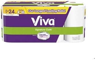 ZEYUMEE 2 Set-Viva Signature Cloth Paper Towels, Choose A Sheet, 8 Triple Rolls/(=24 RegularRolls)