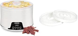 COSORI Food Dehydrator, Expend to 7 Trays, Small BPA-Free Dryer with Adjustable Space, 50 Free Recipes for Jerky, Fruit, Meat, Dog Treats, Herbs, Vegetable, Mushrooms, and Egg
