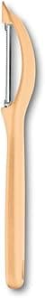 Victorinox, 7.6075.92, Kitchen Utensils, Universal Peeler, Extra Sharp Blade, Micro Teeth, Robust Plastic Handle, Light Orange, Made in Switzerland, Dishwasher Safe