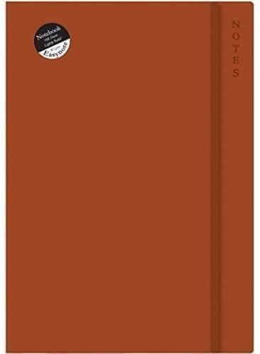 A4 Easynote Soft Touch Light Brown Notebook Ruled Sheets