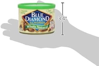 Blue Diamond Almonds, Raw Whole Natural, 6 Ounce (Pack of 4)