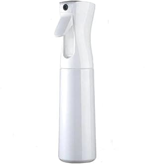 ShinekooHair Spray Bottle, 300ml Fine Continuous Mist Sprayer For Curly Hairstyling, Home Clean, Pets, Plants &Cleaning Skin Care (White)