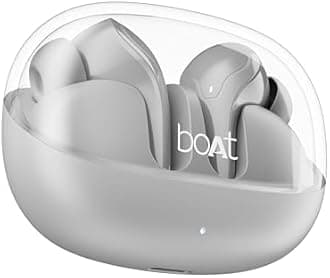 Boat Airdopes 311 Pro, 50H Battery, Fast Charge,ENx Tech, Transparent LID, Low Latency,Stream Ad Free Music via App Support, Bluetooth Earbuds, TWS Ear Buds Wireless Earphones with mic (Space Grey)