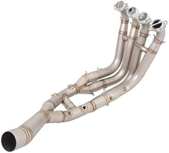 Motocycle Exhaust For B&MW S1000RR 2019-2024 S1000R 2021-2024 Exhaust System Slip On Motorcycle Headers Pipe Front Connector Tube Exhaust End Silencers(Stainless steel 1)