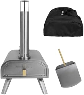 Stainless Steel George Foreman 16" Wood Pellet Pizza Oven